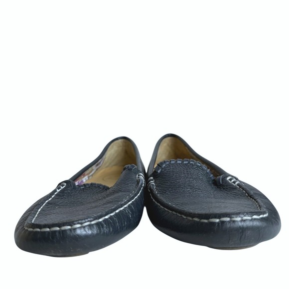 Jack Rogers Taylor Slip On Driving Loafer 8 Blue Leather Moccasin Comfort Shoes - Picture 5 of 12